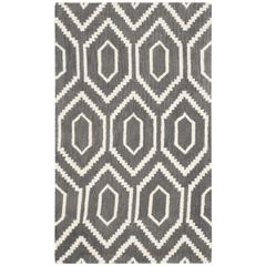 HIMALAYA, DARK GREY / IVORY, 3' X 5', Area Rug, HIM902F-3