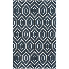 HIMALAYA, NAVY / IVORY, 5' X 8', Area Rug