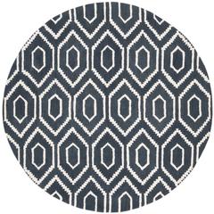 HIMALAYA, NAVY / IVORY, 6' X 6' Round, Area Rug
