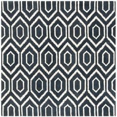 HIMALAYA, NAVY / IVORY, 6' X 6' Square, Area Rug