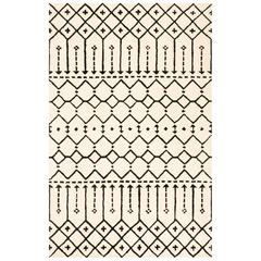HIMALAYA, IVORY / BLACK, 5' X 8', Area Rug