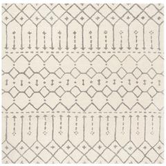 HIMALAYA, IVORY / GREY, 6' X 6' Square, Area Rug