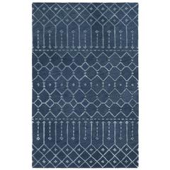 HIMALAYA, NAVY / SILVER, 5' X 8', Area Rug, HIM903N-5