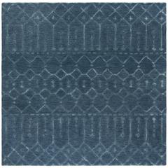 HIMALAYA, NAVY / SILVER, 6' X 6' Square, Area Rug, HIM903N-6SQ
