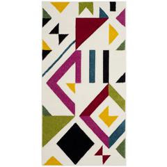 HOLLYWOOD, IVORY / ROSE, 2'-7" X 5', Area Rug, HLW700A-3