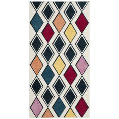 HOLLYWOOD, IVORY / PEACOCK BLUE, 2'-7" X 5', Area Rug, HLW704B-3