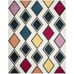 HOLLYWOOD, IVORY / PEACOCK BLUE, 8' X 10', Area Rug, HLW704B-8