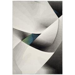 HOLLYWOOD, GREY / TEAL, 4' X 6', Area Rug, HLW713D-4