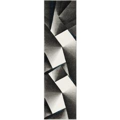 HOLLYWOOD, GREY / TEAL, 2'-3" X 8', Area Rug, HLW714D-28