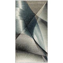 HOLLYWOOD, GREY / TEAL, 2'-7" X 5', Area Rug, HLW715D-3