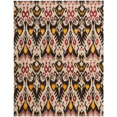 IKAT, BEIGE / BROWN, 8' X 10', Area Rug