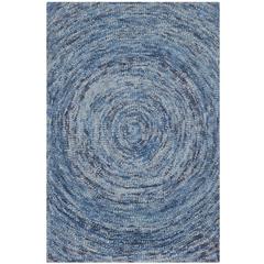 IKAT, DARK BLUE / MULTI, 2' X 3', Area Rug
