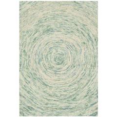 IKAT, IVORY / BLUE, 2' X 3', Area Rug