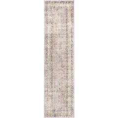 ILLUSION, ROSE / LIGHT GREY, 2'-3" X 8', Area Rug