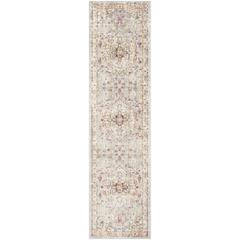 ILLUSION, LILAC / LIGHT GREY, 2'-3" X 8', Area Rug