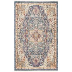 ILLUSION, BLUE / PURPLE, 3' X 5', Area Rug