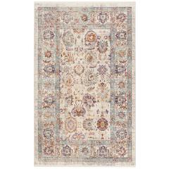 ILLUSION, CREAM / PURPLE, 3' X 5', Area Rug