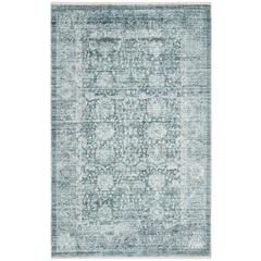 ILLUSION, BLUE / IVORY, 3' X 5', Area Rug