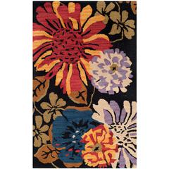 JARDIN, BLACK / MULTI, 3' X 5', Area Rug, JAR321A-3