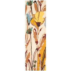 JARDIN, IVORY / MULTI, 2'-3" X 8', Area Rug, JAR322A-28