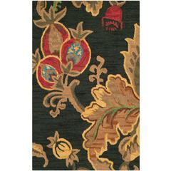 JARDIN, BLACK / MULTI, 3' X 5', Area Rug, JAR324A-3