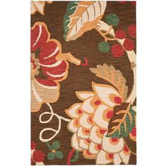 JARDIN, BROWN / MULTI, 5' X 8', Area Rug, JAR326A-5