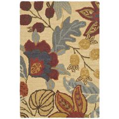 JARDIN, BEIGE / MULTI, 2' X 3', Area Rug