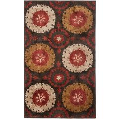 KASHMIR, BROWN / RED, 5' X 8', Area Rug
