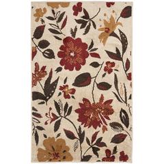 KASHMIR, IVORY / RED, 5' X 8', Area Rug