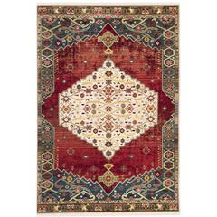 KASHAN, IVORY / BLUE, 5'-1" X 7'-5", Area Rug, KSN300B-5