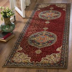 KASHAN, RED / BLUE, 2'-6" X 8', Area Rug, KSN302F-28