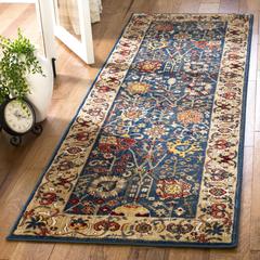 KASHAN, BLUE / TAN, 2'-6" X 8', Area Rug