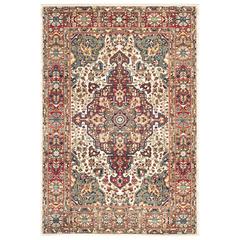 KASHAN, IVORY / BLUE, 3'-3" X 4'-10", Area Rug, KSN305B-3