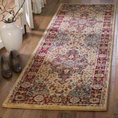 KASHAN, IVORY / RED, 2'-6" X 8', Area Rug, KSN305K-28