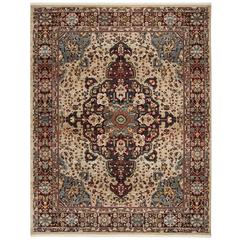 KASHAN, IVORY / RED, 8' X 10', Area Rug, KSN305K-8