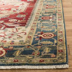 KASHAN, BLUE / RED, 3'-3" X 4'-10", Area Rug, KSN306M-3
