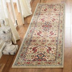 KASHAN, IVORY / TAUPE, 2'-6" X 8', Area Rug