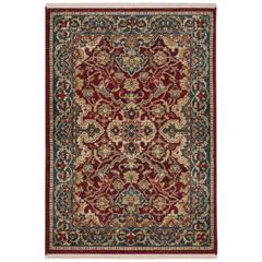 KASHAN, RED / BLUE, 3'-3" X 4'-10", Area Rug, KSN307Q-3