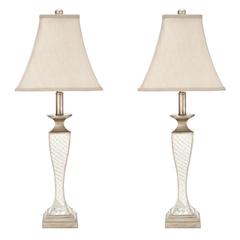 KAILEY 28-INCH H GLASS LATTICE LAMP
