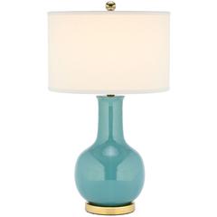 SKY 27.5-INCH H BLUE CERAMIC PARIS LAMP