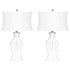 WENDY 28-INCH H GLASS TABLE LAMP