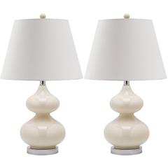 EVA 24-INCH H DOUBLE GOURD GLASS LAMP, LIT4086F-SET2