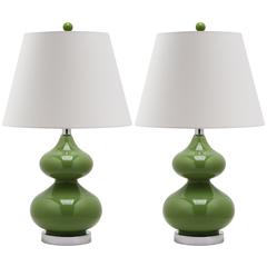EVA 24-INCH H DOUBLE GOURD GLASS LAMP, LIT4086G-SET2