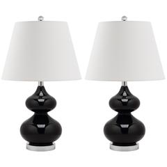 EVA 24-INCH H DOUBLE GOURD GLASS LAMP, LIT4086J-SET2