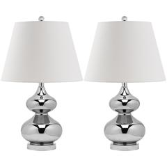 EVA 24-INCH H DOUBLE GOURD GLASS LAMP, LIT4086M-SET2