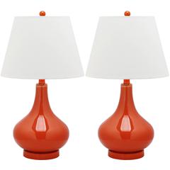 AMY 24-INCH H GOURD GLASS LAMP, LIT4087D-SET2