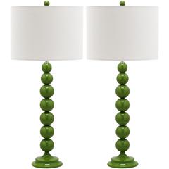JENNA 31.5-INCH H STACKED BALL LAMP, LIT4090G-SET2