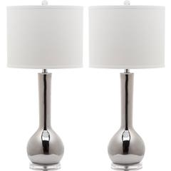 MAE 30.5-INCH H LONG NECK CERAMIC TABLE LAMP, LIT4091M-SET2