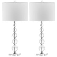 LIAM 29-INCH H STACKED CRYSTAL BALL LAMP