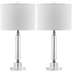 DECO 24.5-INCH H COLUMN CRYSTAL LAMP